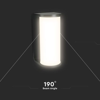 LED Outdoor wall light LED/12W/230V 3000/4200/6500K IP65 black