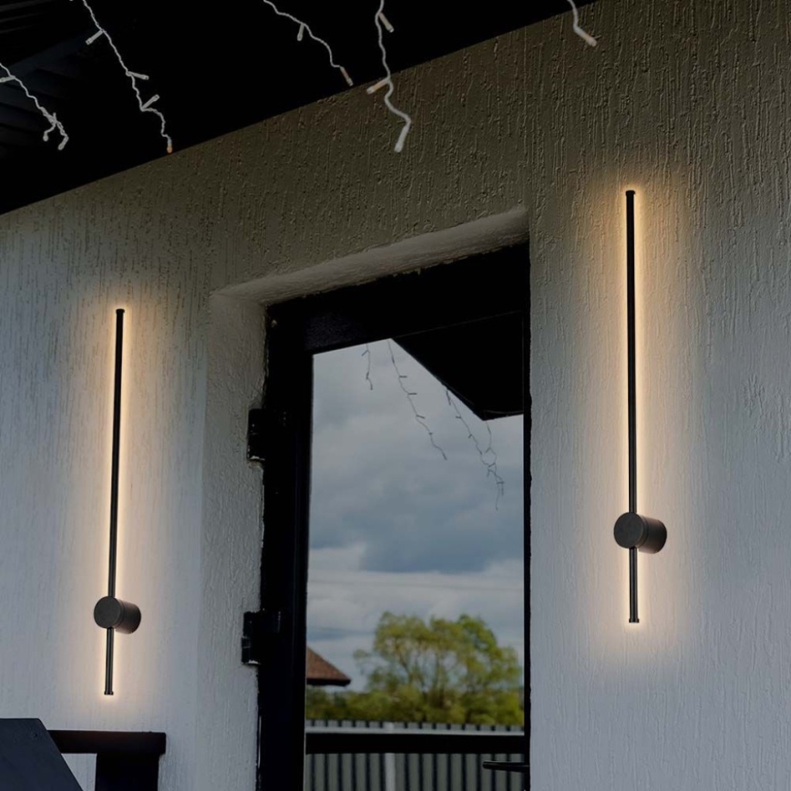 LED Outdoor wall light LED/12W/230V 3000K IP65 black
