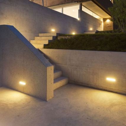 LED Outdoor wall light LED/12W/230V 3000K IP65 grey