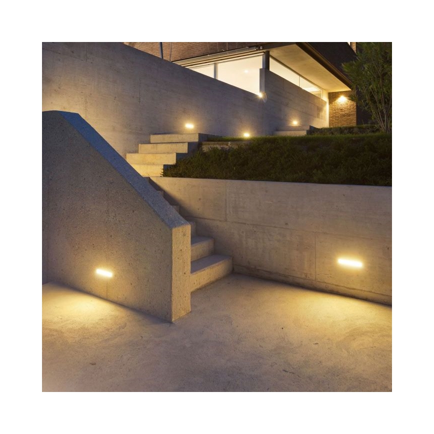 LED Outdoor wall light LED/12W/230V 3000K IP65 grey