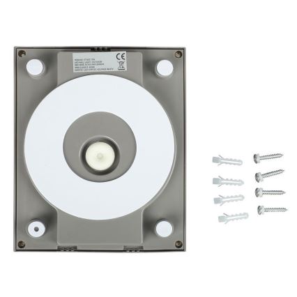 LED Outdoor wall light LED/12W/230V 3000K IP65 grey