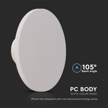 LED Outdoor wall light LED/12W/230V 3000K IP65 white