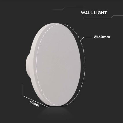 LED Outdoor wall light LED/12W/230V 3000K IP65 white