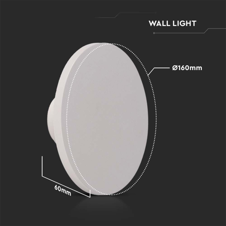 LED Outdoor wall light LED/12W/230V 3000K IP65 white