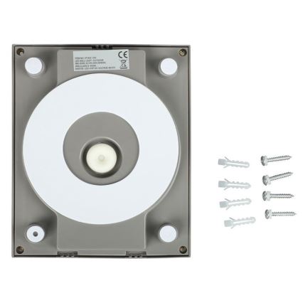LED Outdoor wall light LED/12W/230V 4000K IP65 grey
