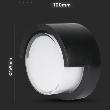 LED Outdoor wall light LED/12W/230V 4000K IP65