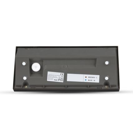 LED Outdoor wall light LED/12W/230V 6400K IP65 black