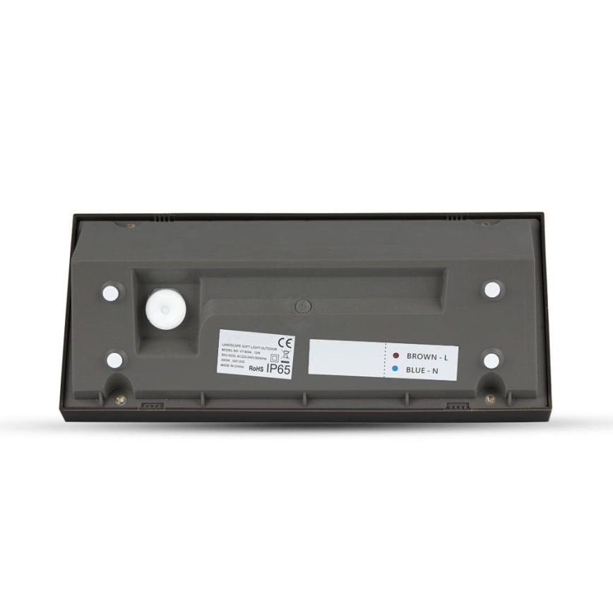 LED Outdoor wall light LED/12W/230V 6400K IP65 black