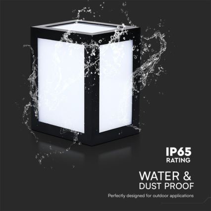 LED Outdoor Wall Light LED/12W/230V 6400K IP65 Black