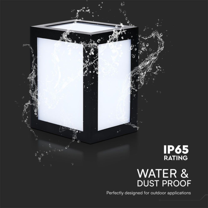 LED Outdoor Wall Light LED/12W/230V 6400K IP65 Black