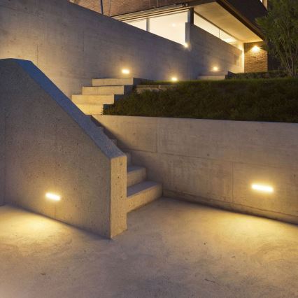 LED Outdoor wall light LED/12W/230V 6400K IP65 grey