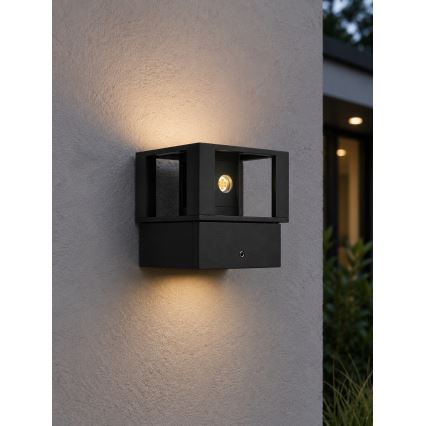 LED Outdoor Wall Light LED/12W/230V IP54 Black