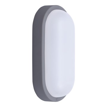 LED Outdoor wall light LED/13W/230V 4000K IP54 grey oval