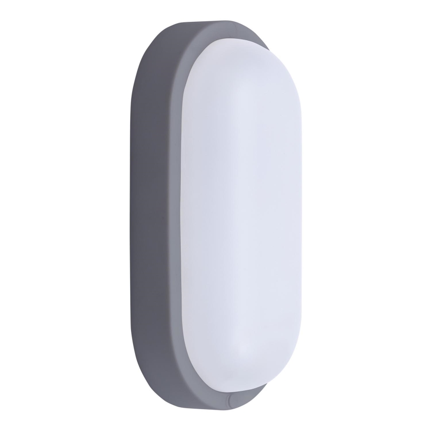 LED Outdoor wall light LED/13W/230V 4000K IP54 grey oval