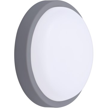 LED Outdoor wall light LED/13W/230V 4000K IP54 grey round