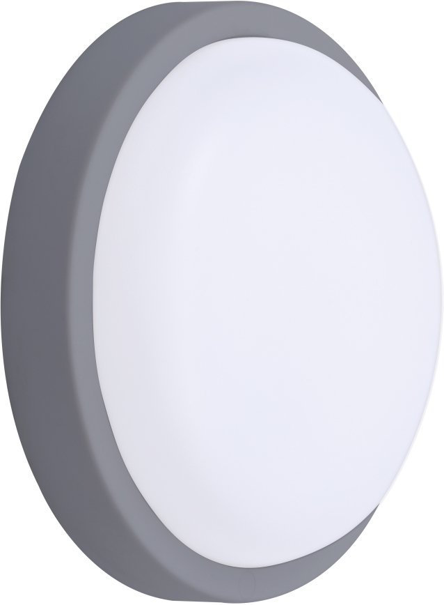 LED Outdoor wall light LED/13W/230V 4000K IP54 grey round