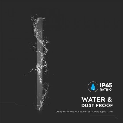 LED Outdoor Wall Light LED/16W/230V 4000K IP65 101 cm Anthracite