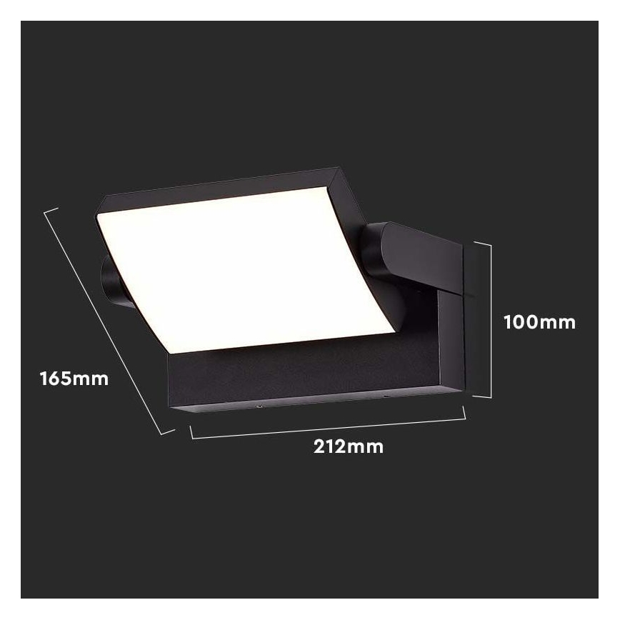LED Outdoor wall light LED/17W/230V 3000K IP65 black