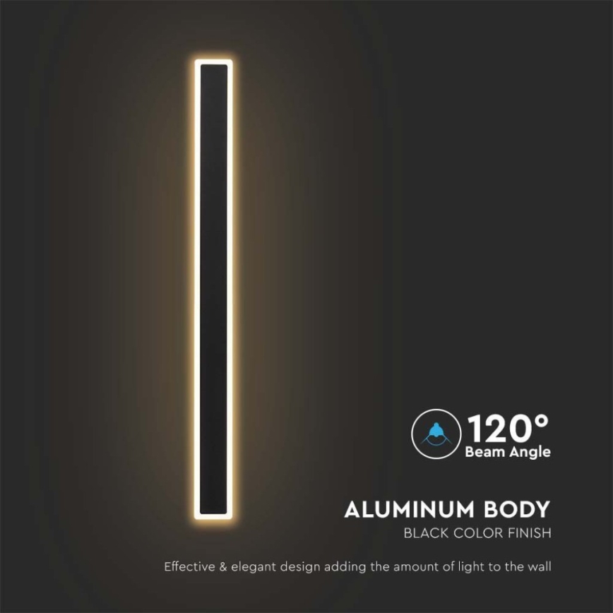 LED Outdoor wall light LED/17W/230V 3000K IP65 black