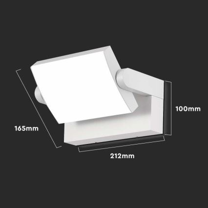 LED Outdoor wall light LED/17W/230V 3000K IP65 white