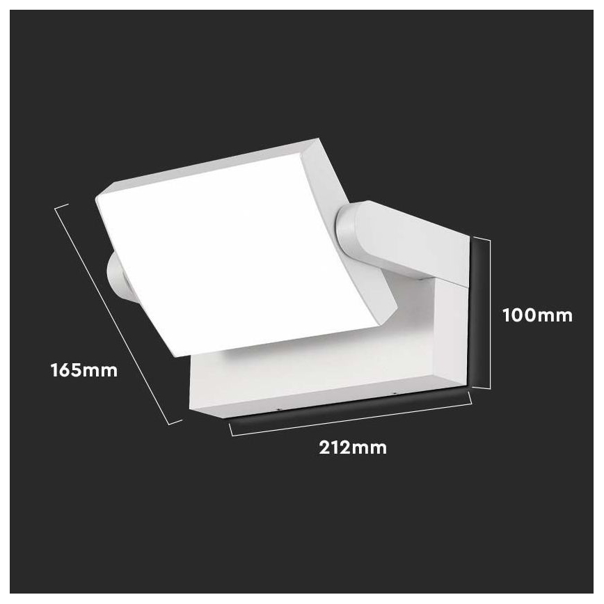 LED Outdoor wall light LED/17W/230V 3000K IP65 white