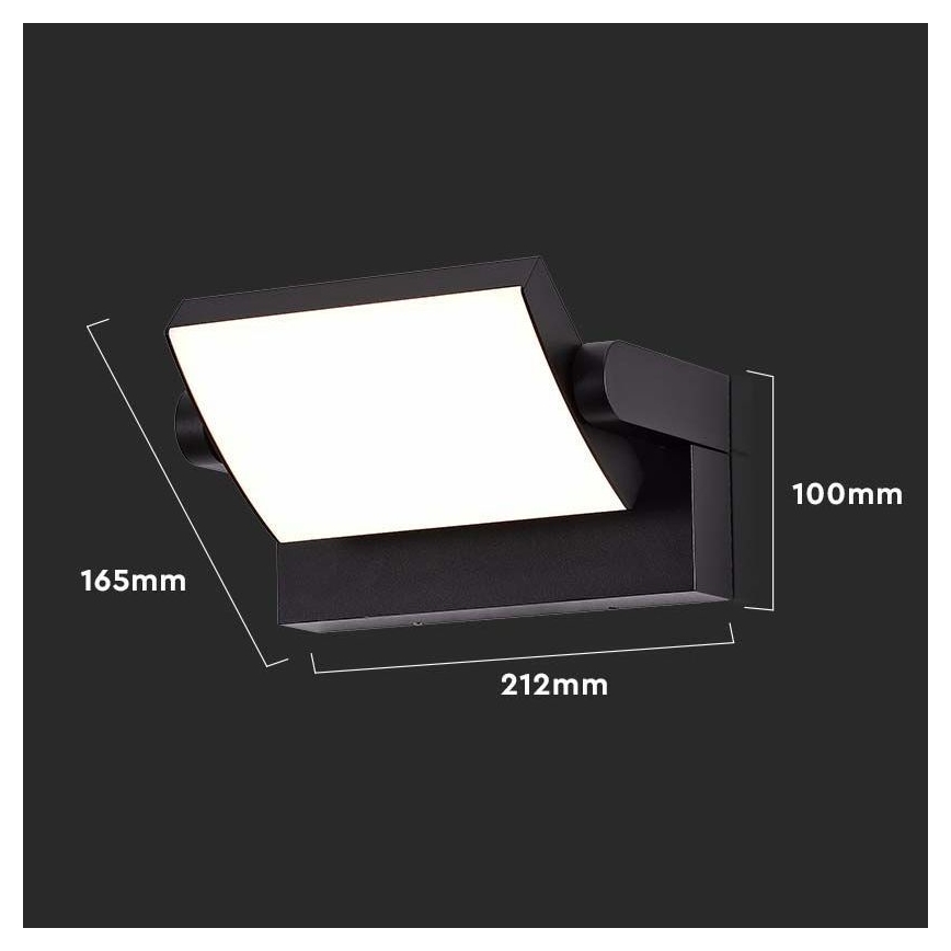 LED Outdoor wall light LED/17W/230V 4000K IP65 black