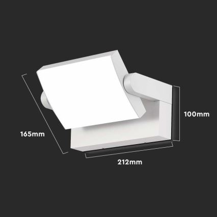LED Outdoor wall light LED/17W/230V 4000K IP65 white