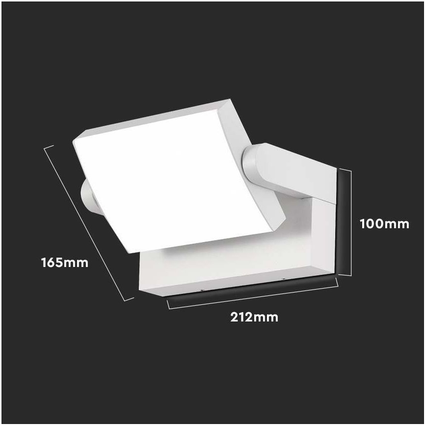 LED Outdoor wall light LED/17W/230V 4000K IP65 white