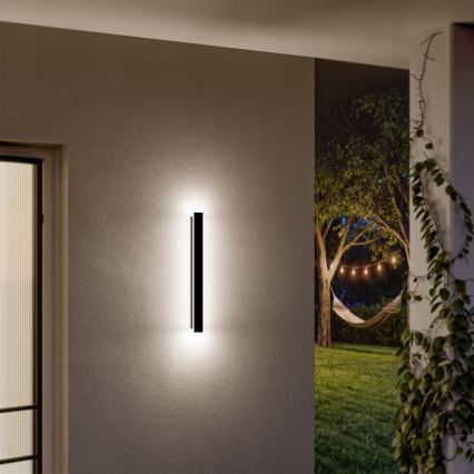 LED outdoor wall light LED/18W/230V 60 cm IP65 black