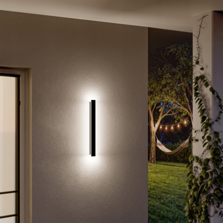LED outdoor wall light LED/18W/230V 60 cm IP65 black
