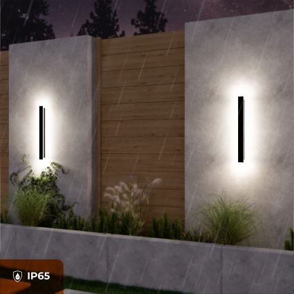 LED outdoor wall light LED/18W/230V 60 cm IP65 black