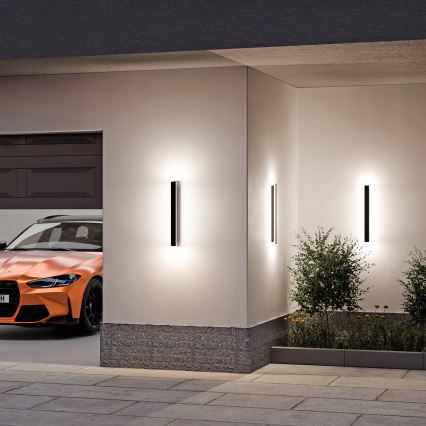 LED outdoor wall light LED/18W/230V 60 cm IP65 black