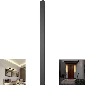 LED Outdoor Wall Light LED/23W/230V 3000K IP65 141 cm Black