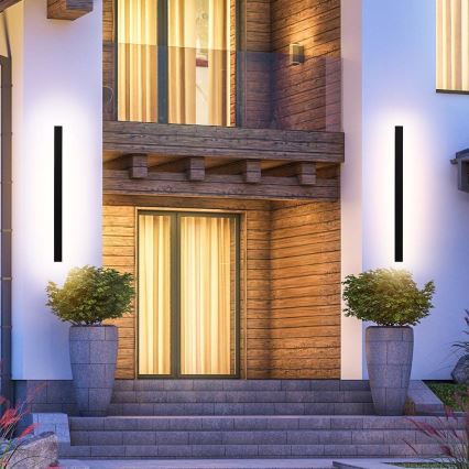 LED Outdoor Wall Light LED/23W/230V 4000K IP65 141 cm black