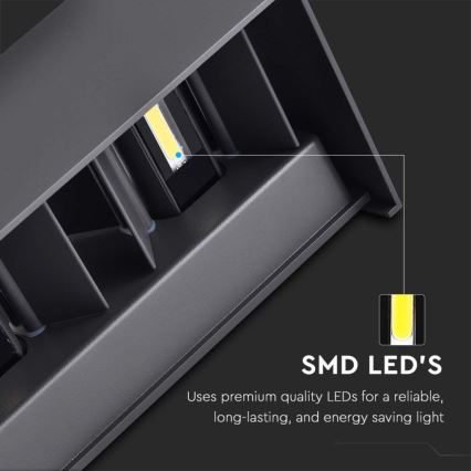 LED Outdoor Wall Light LED/24W/230V 3000K IP65 Black