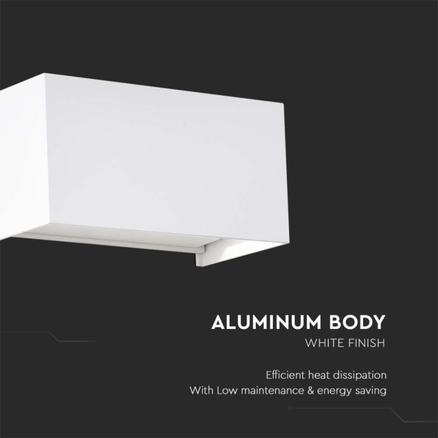 LED Outdoor Wall Light LED/24W/230V 3000K IP65 White