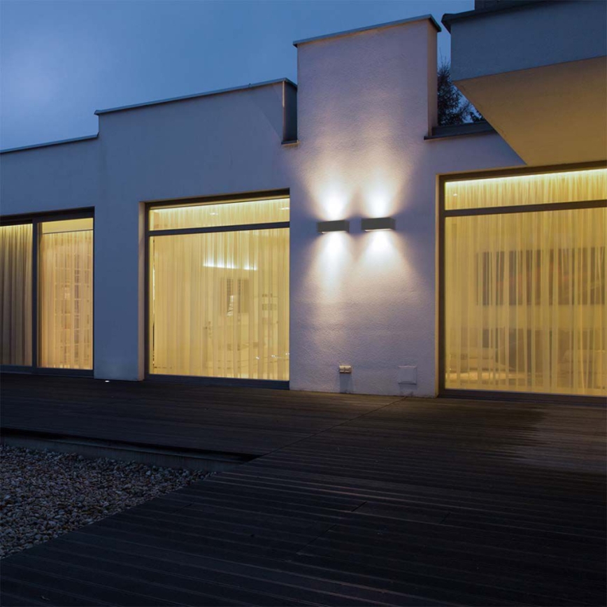 LED Outdoor Wall Light LED/24W/230V 4000K IP65 Anthracite