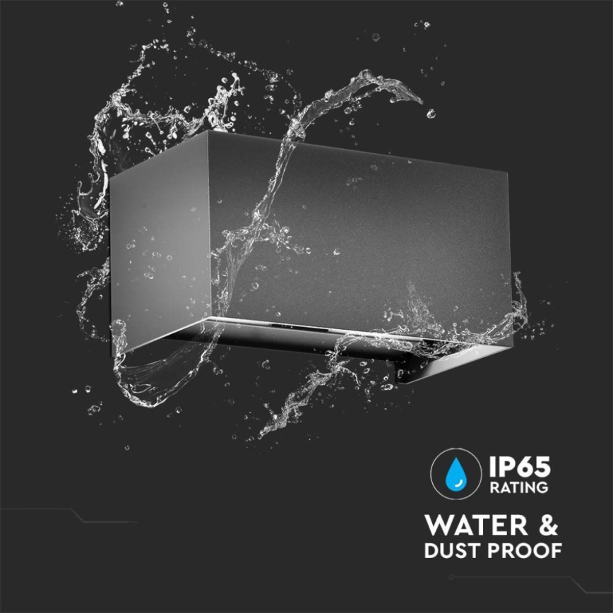 LED Outdoor Wall Light LED/24W/230V 4000K IP65 Anthracite