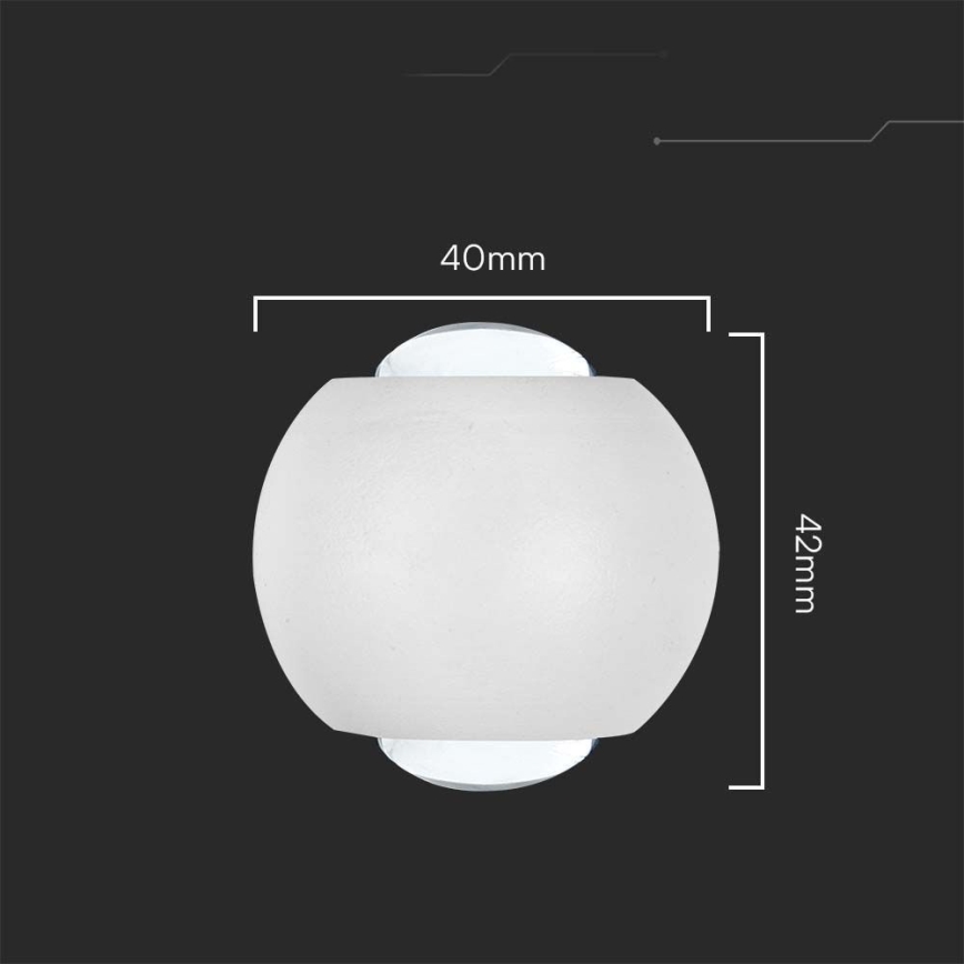 LED Outdoor wall light LED/2W/230V 3000K IP54 white