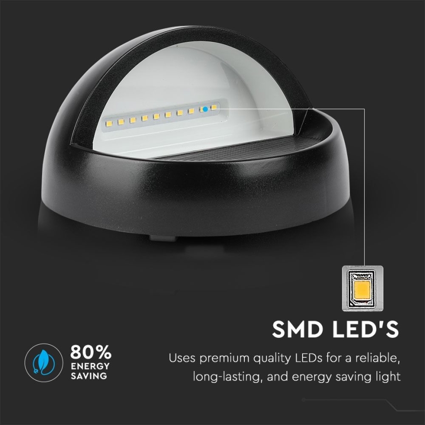 LED Outdoor wall light LED/3W/230V 4000K IP65 black