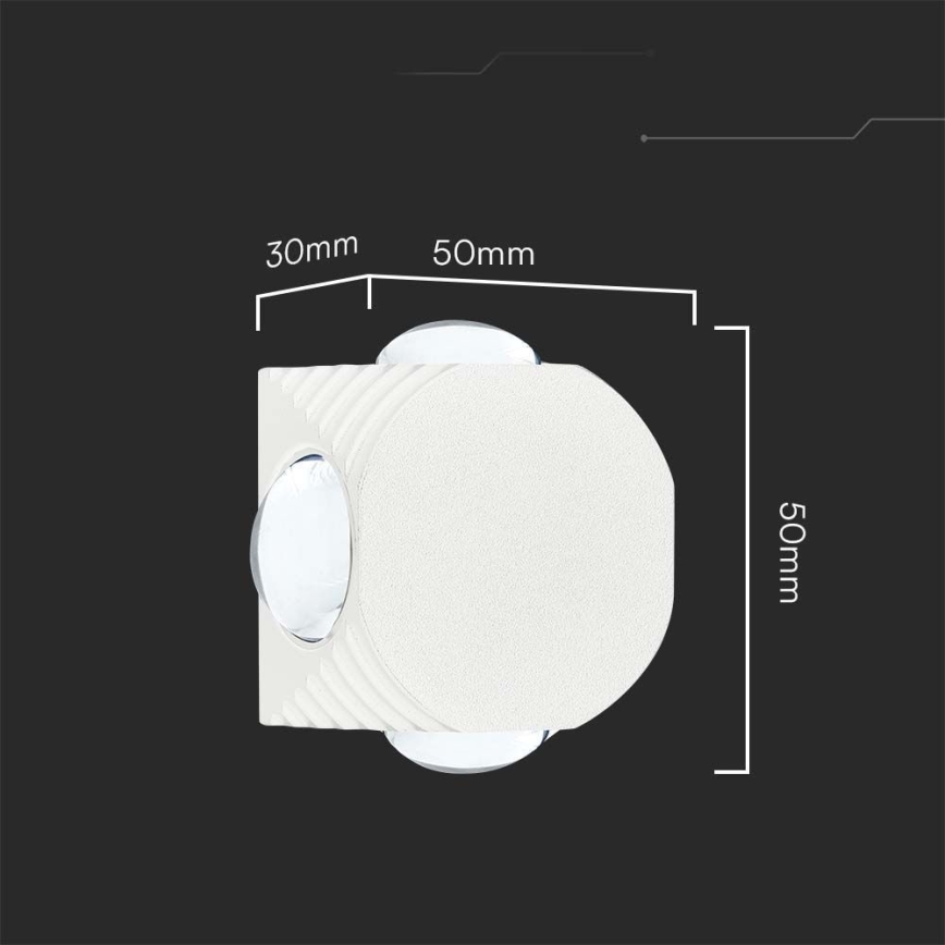 LED Outdoor wall light LED/4W/230V 3000K IP54 white