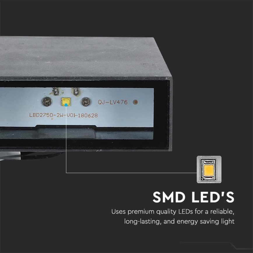 LED Outdoor wall light LED/4W/230V 3000K IP65 black