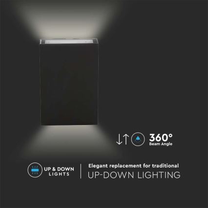 LED Outdoor wall light LED/4W/230V 3000K IP65 black