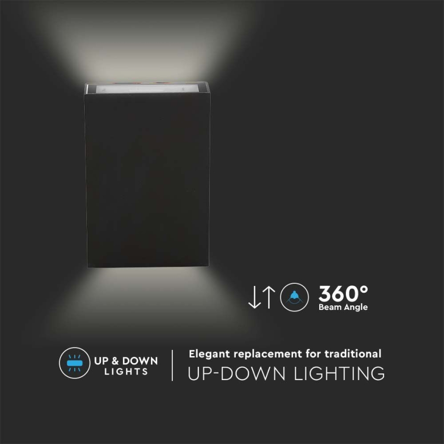 LED Outdoor wall light LED/4W/230V 3000K IP65 black