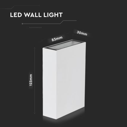 LED Outdoor wall light LED/4W/230V 3000K IP65 white