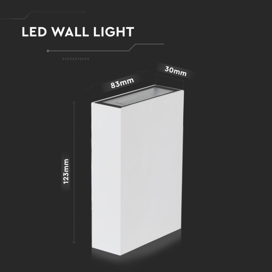 LED Outdoor wall light LED/4W/230V 3000K IP65 white