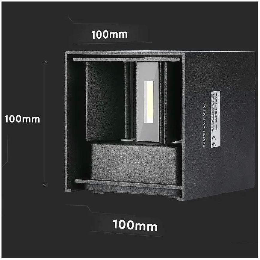 LED Outdoor wall light LED/5W/230V 3000K IP65 black