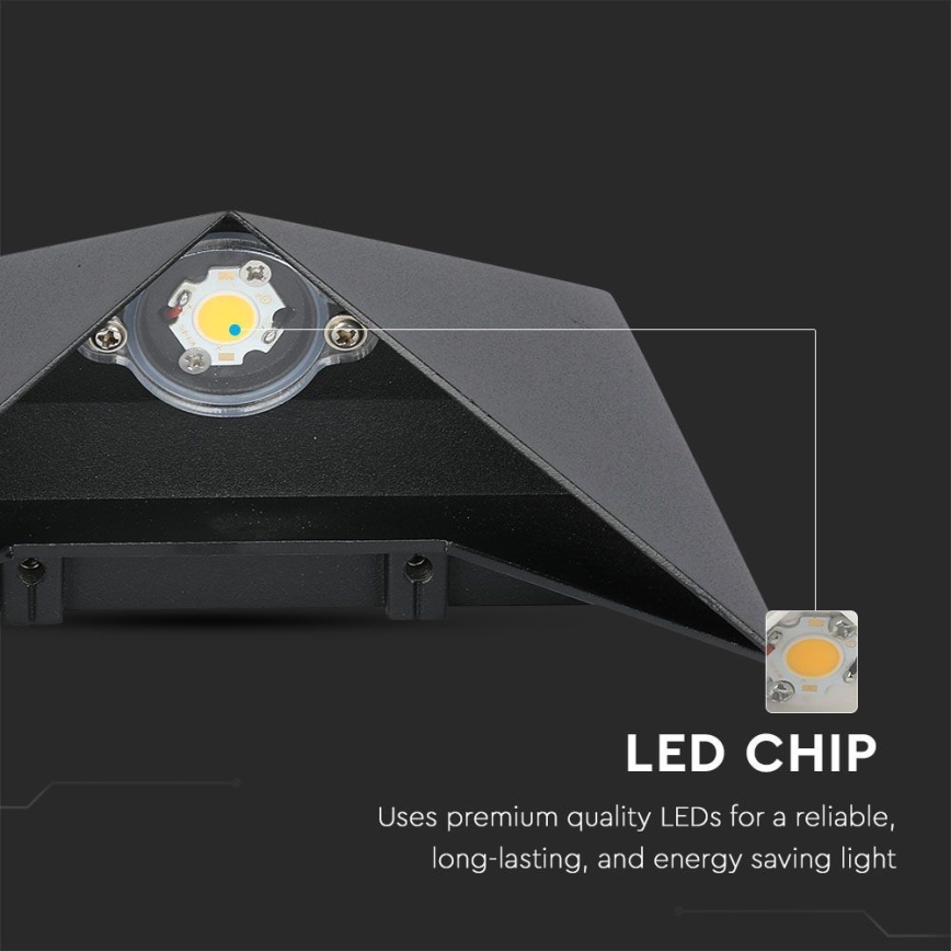 LED Outdoor wall light LED/5W/230V 3000K IP65 black