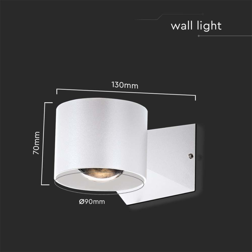 LED Outdoor wall light LED/5W/230V 3000K IP65 white