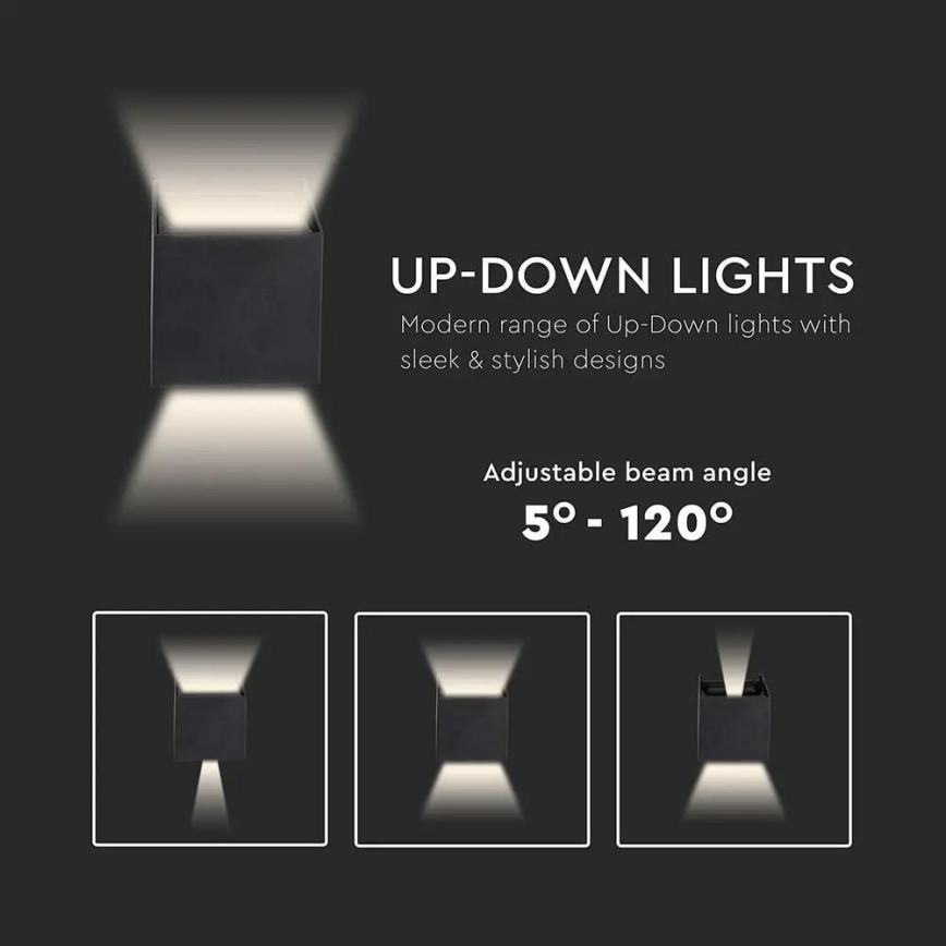 LED Outdoor wall light LED/5W/230V 4000K IP65 black